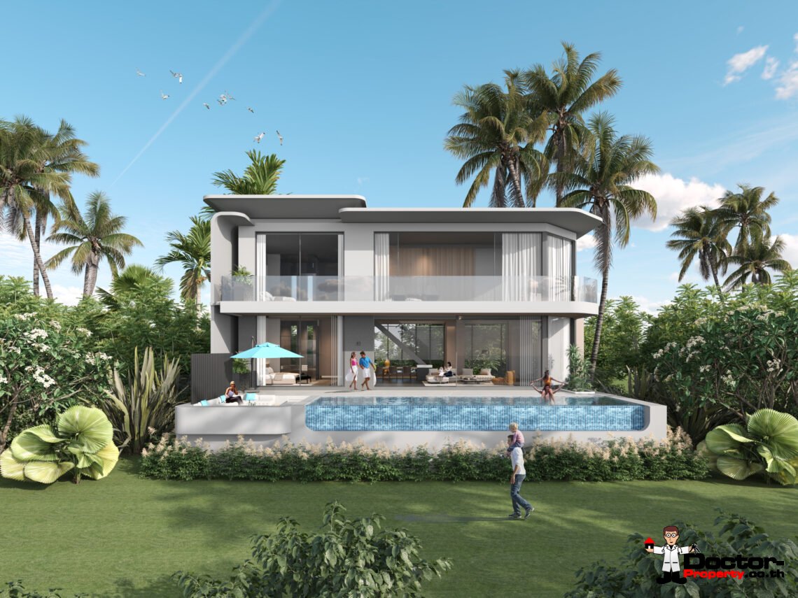 New 3 Bedroom Pool Villa with Sea View in Chaweng, Koh Samui – For Sale